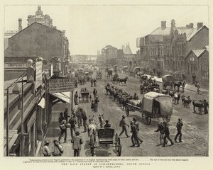 A, rua principal, em, johannesberg, áfrica sul
